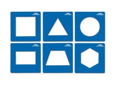 Šablóny - Geometrické obrazce (6 ks.)
