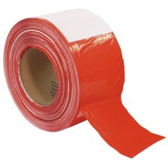 Páska PVC červeno-biela 80mm x 500m