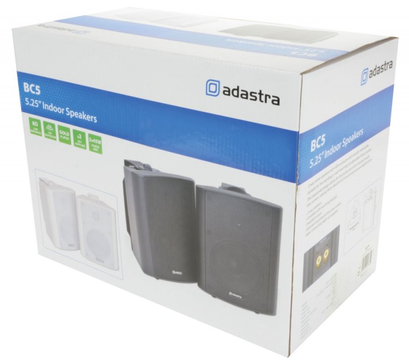 Adastra BC5-B, nástěnný 5,25" reproduktor, 45W, černý, cena/pár