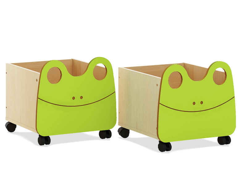 Pojazdné boxy - žabky (2 ks.) MINTY