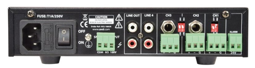 Adastra UA60, 100V mixážní zesilovač, 60W