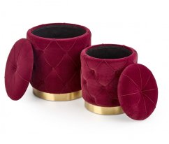 Set of stools POLLY (Bordeaux)