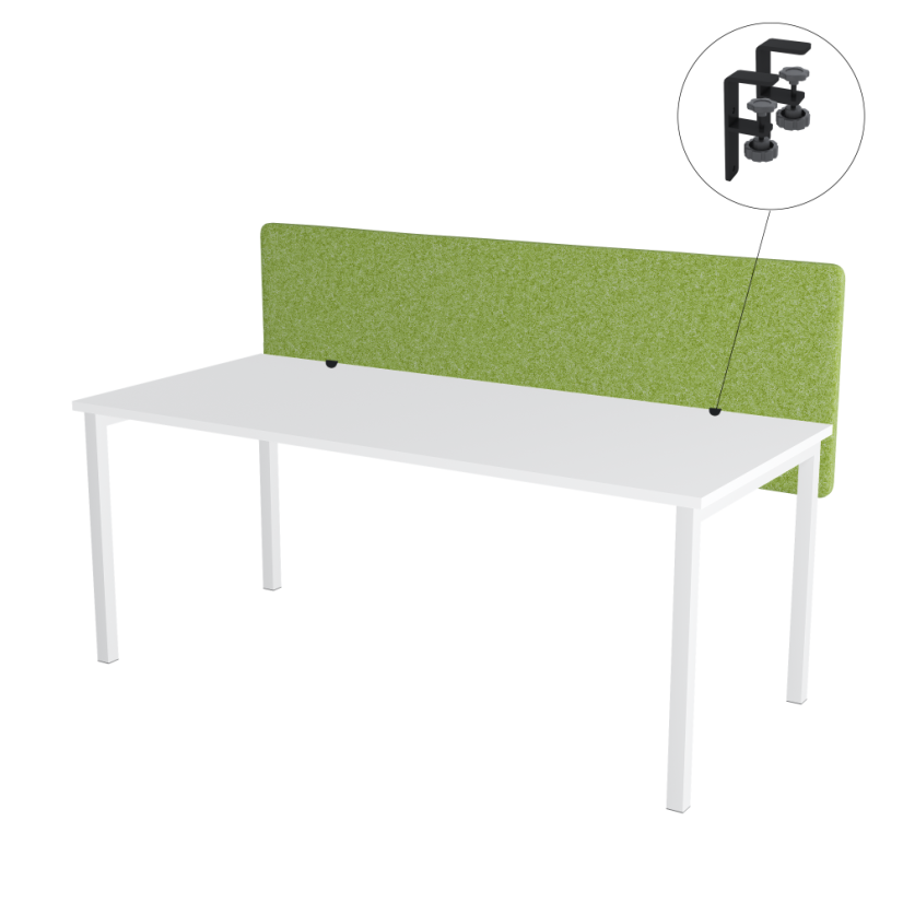 Table screen green OFYS (120x65 cm) 80% wool