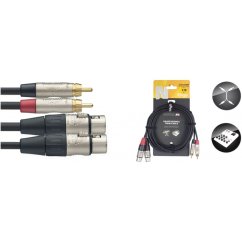 665 - S konektormi REAN - Spĺňa požiadavky RoHS  Stagg NTC3CR dvojitý kábel, RCA/RCA (m/m), 3 m Konektory: RCA samec / RCA samec, REAN Právny aspekt: ​​V súlade s RoHS Farba: Čierna Dĺžka: 3 metre (10 stôp) Dvojitý audio kábel N-série s konektormi REAN by Neutrik cinch/cinch, dĺžka 3m. Farba čierna. V súlade s RoHs. Stagg NTC3CMXMR Dvojitý kábel, RCA/XLR (m/m), 3 m Typ: Dvojitý kábel Konektory: RCA samec / XLR samec, REAN Farba: Čierna Profesionálny audio kábel N-série s konektormi REAN by Neutrik 2x Cinch