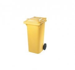 Plastová popelnice 120 l žlutá