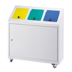 Kovová nádoba na triedený odpad - TRIPLE