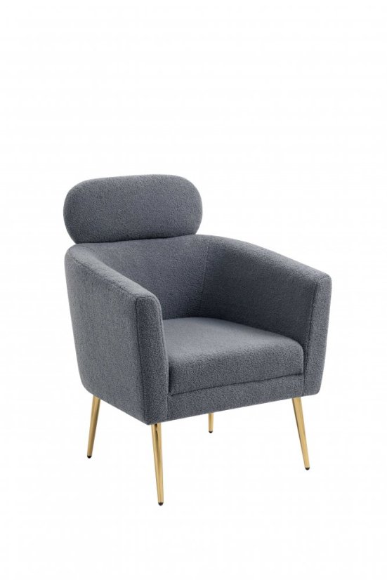 Armchair MELISA (Gray / Gold)