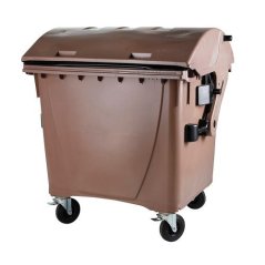 Plastový kontajner 1100 l.- hnedý