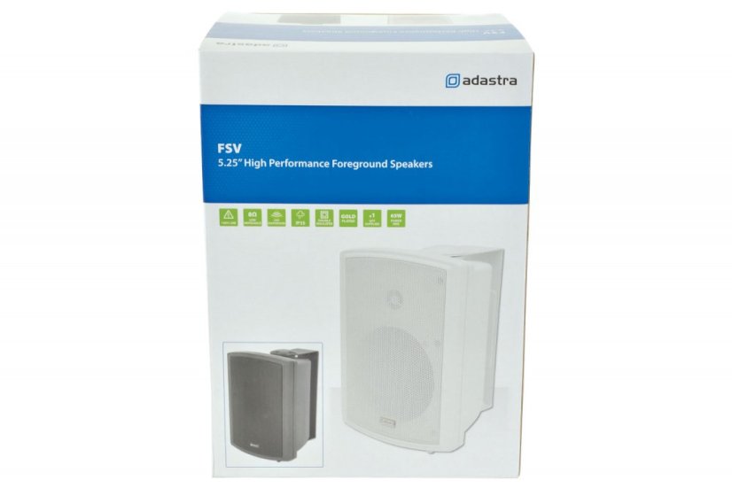Adastra FSV-W, 100V nástěnný 5.25" reprobox, 65W, IP35, bílý