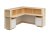 Reception desk, birch/white (EXCLUSIVE)
