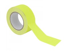 Gaffa páska 50mm x 25m neónovo žltá, UV aktívna