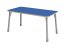 Výškově stavitelný stůl obdélník - Modrá - Rozměr: 138x69 cm, Velikost výškově stavitelná: 1-3