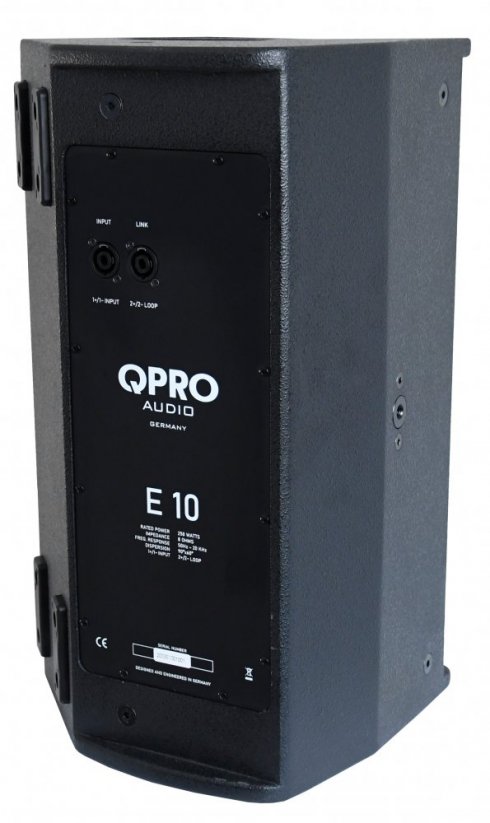 QPro E-10, 10" 2-pásmový reproduktor, 250W RMS