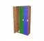 Šatní skříň trojdílná barevná (více barev) - Rozměr: 90x139x40 cm