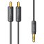 AV:link Precision kábel Jack 3.5mm stereo samec 2x RCA samec, 1.5m