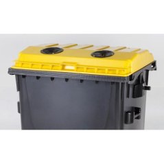 Plastový kontajner s plochým vekom 1100 l. plasty bez zámku