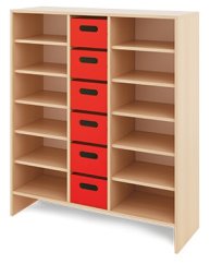 Large cabinet with large cardboard containers KLASIKO