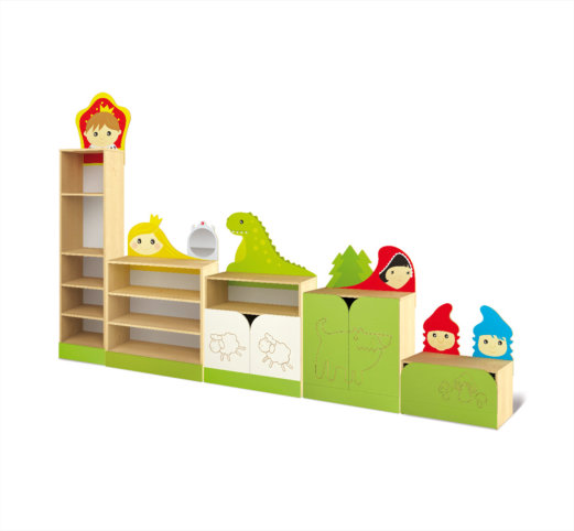 Skříňová sestava HRAD (střední)