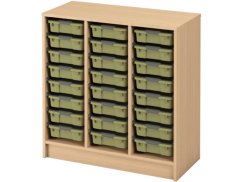 Skříňka s kontejnery - OPTIMA - L - 24 malých kontejnerů (více barev)