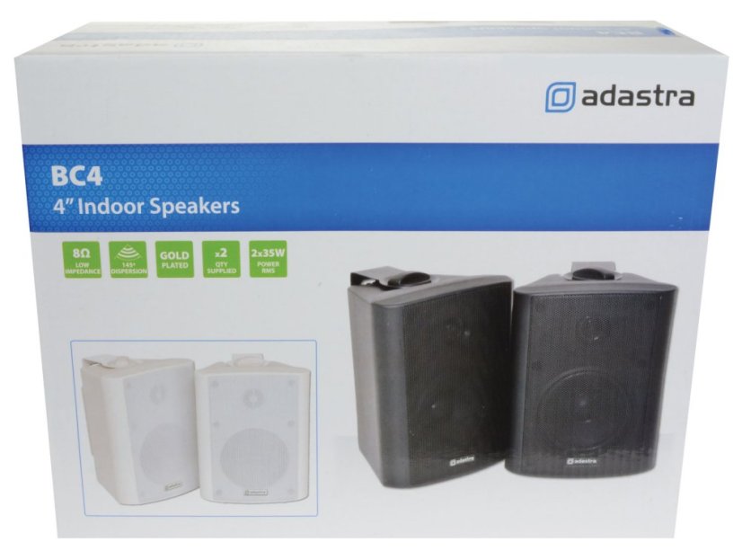 Adastra BC4-B, nástěnný 4" reproduktor, 35W, černý, cena/pár
