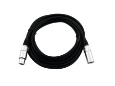 Omnitronic mikrofónny kábel XLR/XLR, 1,5m, čierny