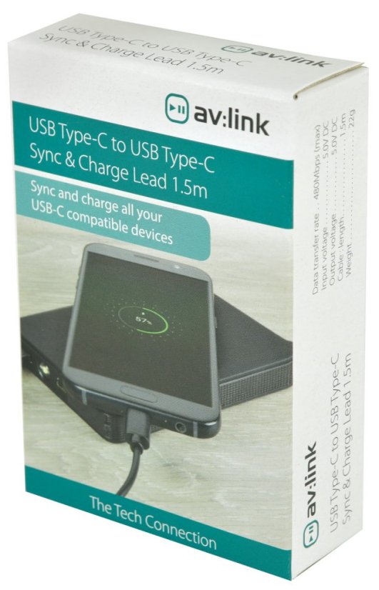 AV:Link Kábel 2x USB typ C, 1,5m