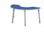 Výškově stavitelný stůl půlkruh - Modrá - Velikost výškově stavitelná: 1-3