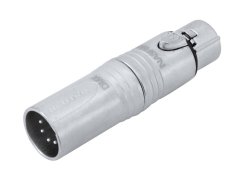 Redukcia Neutrik NA3F5M, XLR 3-pólová zásuvka - XLR 5-pólová zástrčka