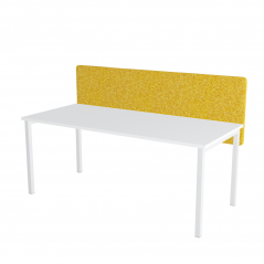 Paraván na stôl žltý OFYS (160x65 cm) 80% vlna