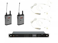 PSSO Set WISE ONE+2x BP+2x náhlavní mikr., 2-kanálový bezdrátový mikrofonní set 518-548 MHz