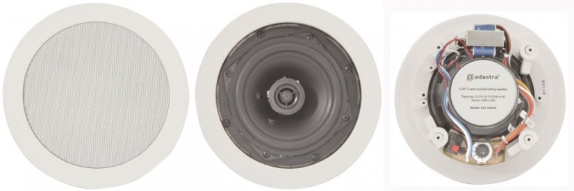 Adastra CC-5V, 100V podhľadový 5,25" reproduktor, 50W, biely