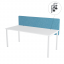 Paraván na stůl modrý OFYS (160x65 cm) 80% vlna - Uchycení paravánu: Volné přišroubování - šedá barva