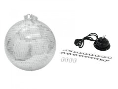Zrkadlová guľa 40 cm SET, vrátane motorčeka