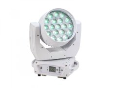 Eurolite LED TMH-X4 otočná hlavica ZOOM, 19 x 15W, QCL RGBW, DMX, biela