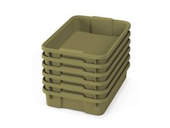 Malé plastové boxy - OPTIMA - Světle zelené (6 ks.)