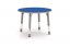 Výškovo nastaviteľný stôl farebný - kruh - Farba: Modrá, Veľkosť výškovo staviteľná: 3-6