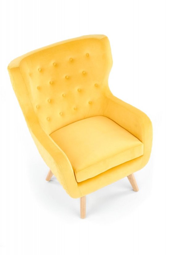 Armchair MARVEL (Yellow / Natural)