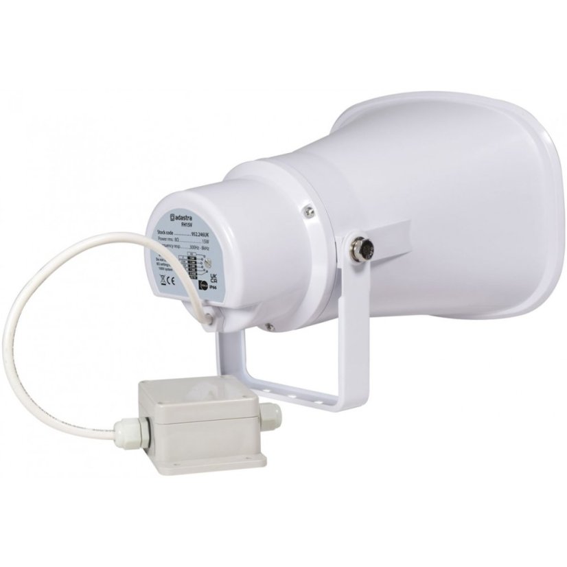 Adastra FH15V, rohový reproduktor EN54 100V - 15W IP66