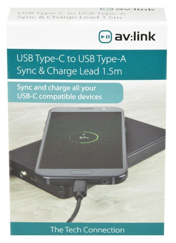 AV:Link Kábel USB typ C, USB typ A, 1,5m