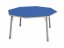 Výškově stavitelný stůl osmiúhelník - Modrá - Velikost výškově stavitelná: 1-3