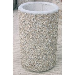 Betónový odpadkový kôš z vymývaného betónu MAXI