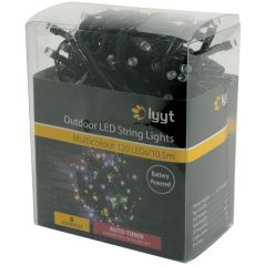 Lyyt BLS120MC světelný řetěz na baterie s časovačem, 120x LED multicolour