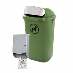Odpadkový kôš na psie exkrementy so zásobníkom 50 l.