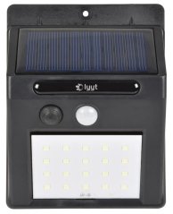 Lyyt 20LED-SSL, LED solární venkovní zahradní nástěnné světlo s pohybovým senzorem