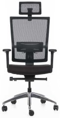 Ergonomická kancelářská židle WINDY černá, vysoké postavy