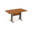 Jednací stůl - 150×90 cm (více barev) - Barva podnože: Stříbrná, Dekor: Buk