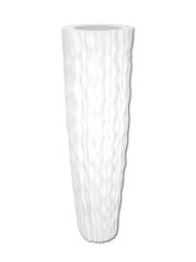 Lamella designový květináč 140cm, bílý