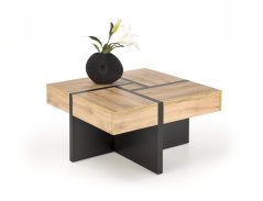 Konferenční stolek- SEVILLA S- Řemeslný dub/ Nohy: černá