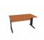 Kancelářský stůl 140×80 cm (více barev) - Barva podnože: Stříbrná, Dekor: Buk