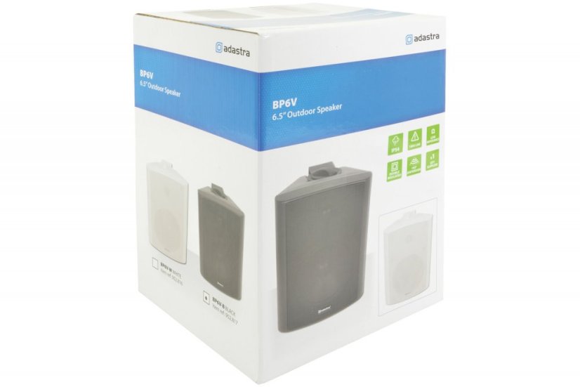 Adastra BP6V-B, 100V nástěnný 6,5" reprobox, 60W, IP54, černý